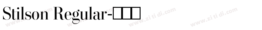 Stilson Regular字体转换 Stilson Regular字体转换
